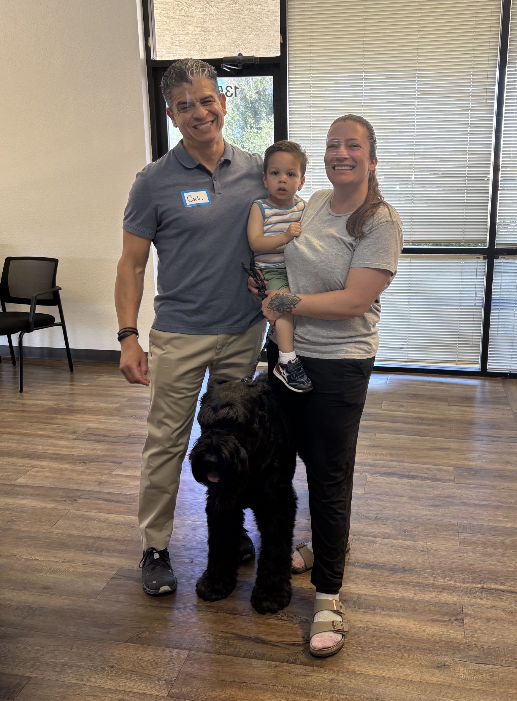 Carlos Alvarez with his wonderful wife Viktoria and their beautiful son.
