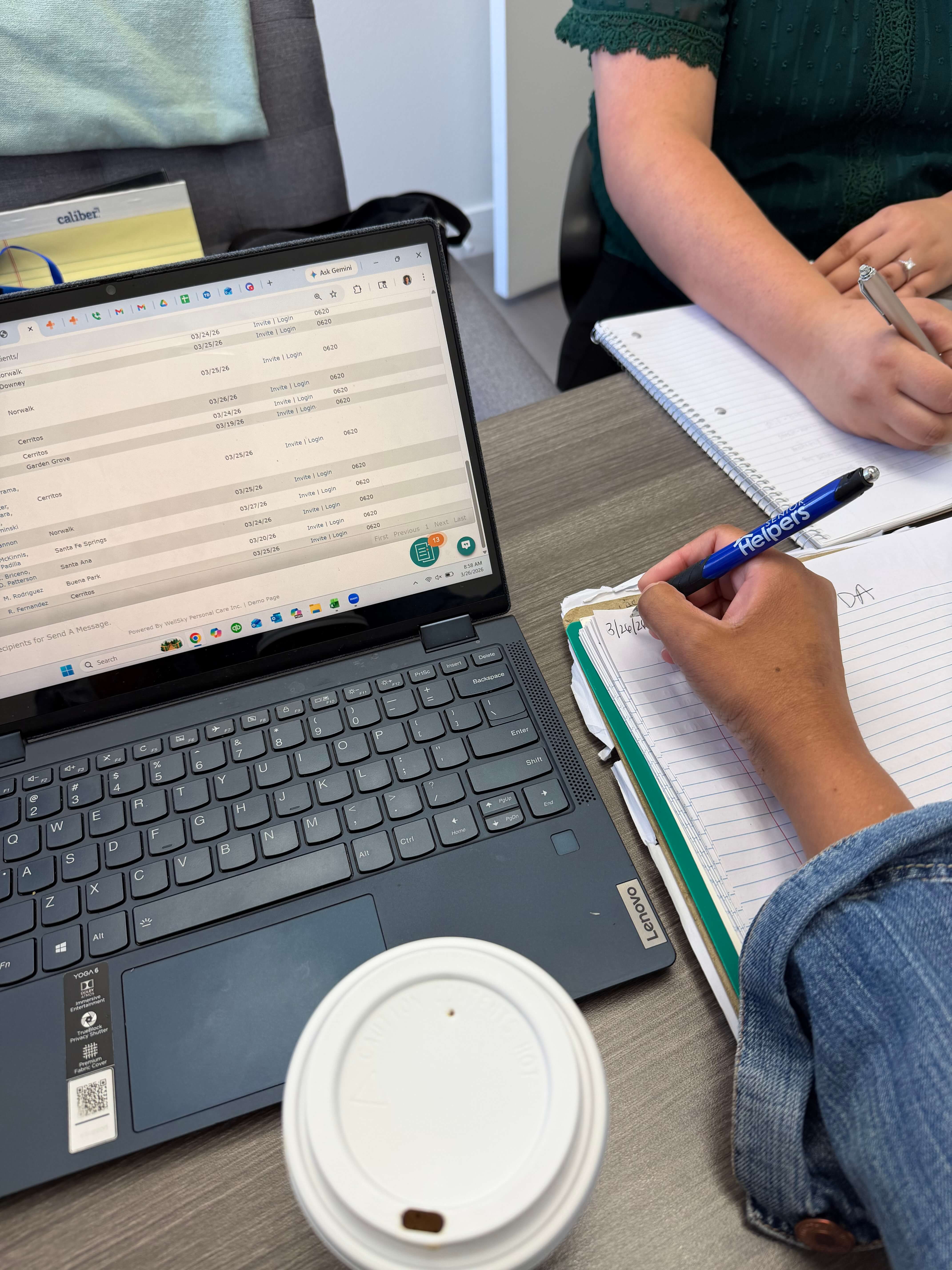 Morning meetings that keep us connected, organized, and ready to provide the best care possible  At Senior Helpers of Cerritos, every day starts with collaboration, planning, and a shared commitment to making a difference in our clients’ lives. From scheduling to care updates, it’s all about teamwork and heart.