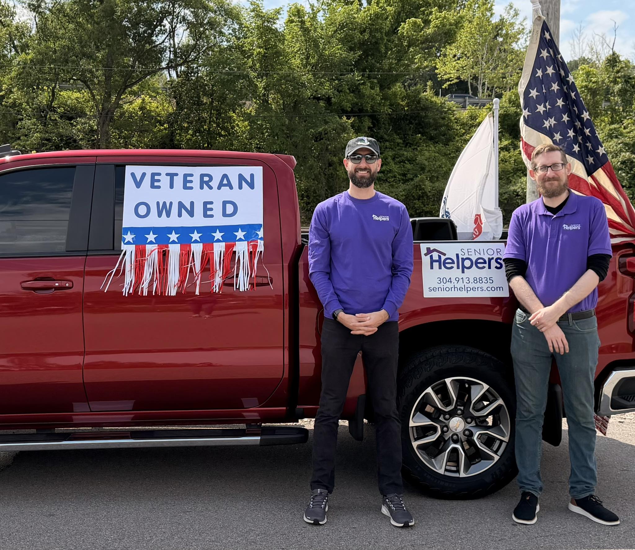 Senior Helpers of Kanawha Valley helped pass out candy and celebrate our troops in the 67th Annual South Charleston Armed Forces Day Parade.